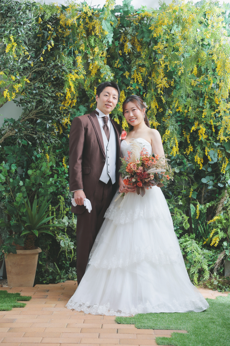 まずはおふたりのフォーマルなお写真