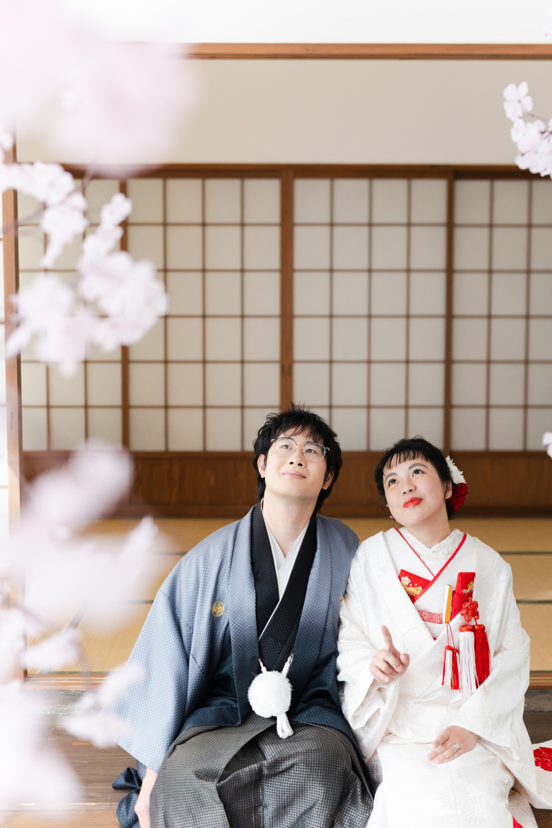 お二人でお花見！