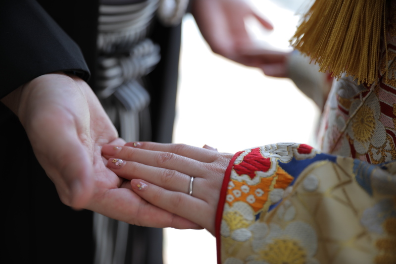 この日の為のかわいいネイルも