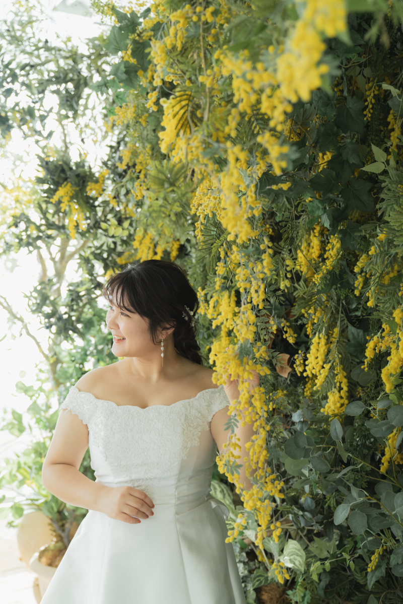 ミモザが大好きな新婦様