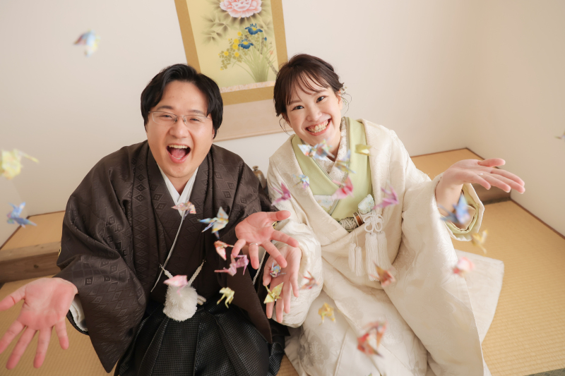 鶴もお二人も夫婦円満!