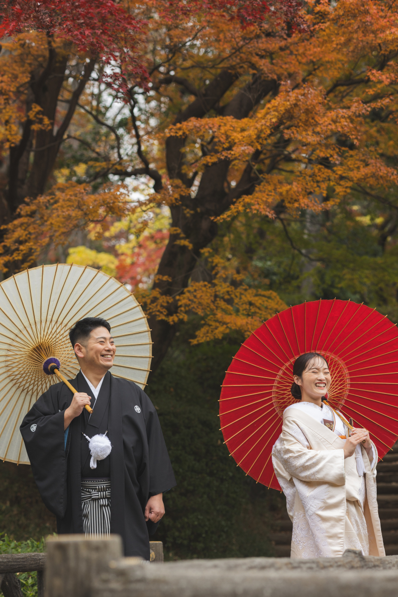 傘持ちカットも