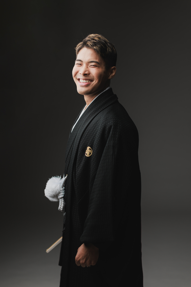 新郎様ソロカット1枚目。