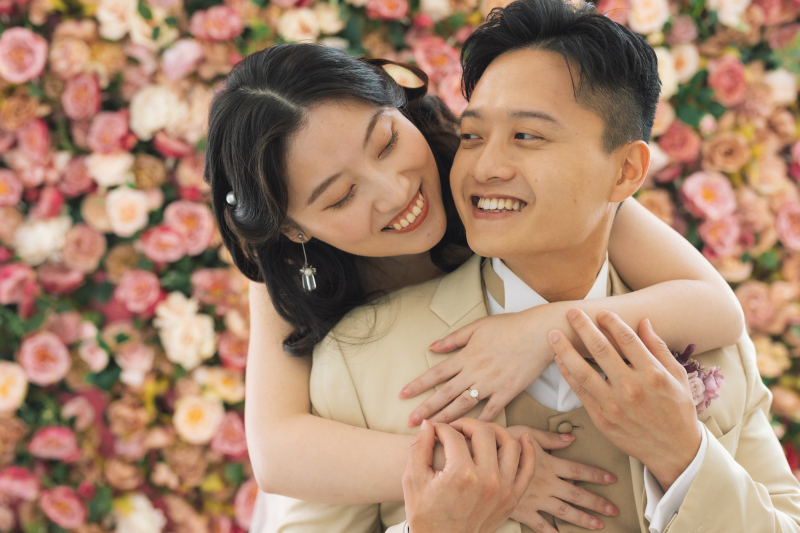 最後はお二人の素敵な笑顔で！