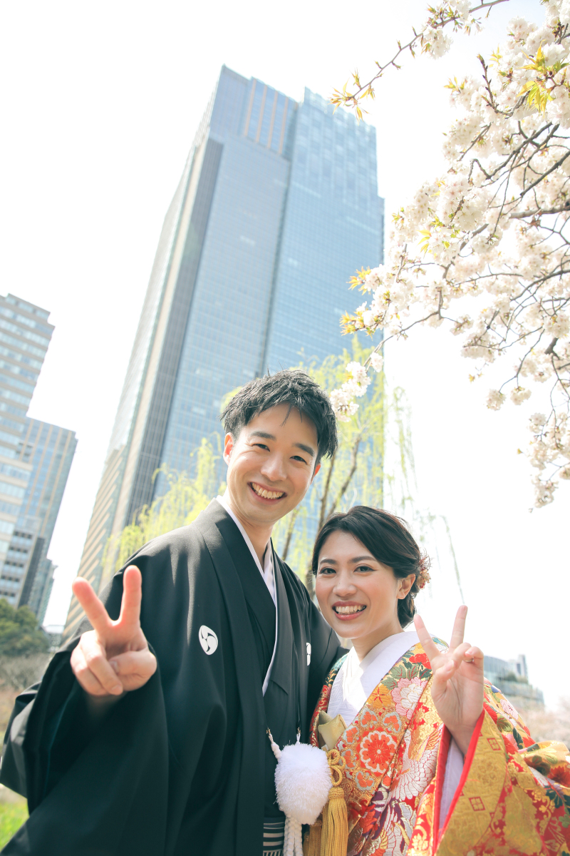 都会と桜のコラボ!