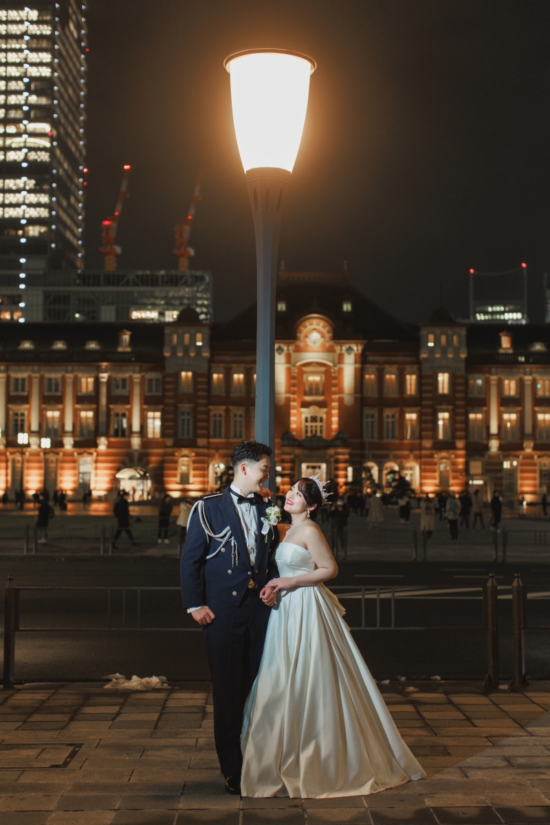 街灯に照らせて。