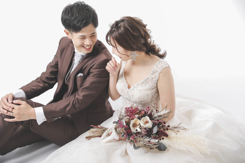 お持ち込みの可愛いブーケ