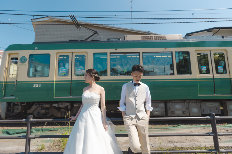 湘南色の電車と共に、、、