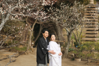 お二人ならではの場所で撮影