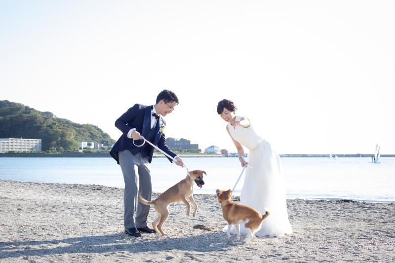 大切な家族も一緒に撮影♪