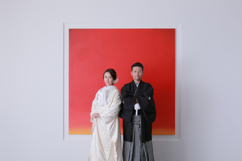 白無垢×屋内庭園