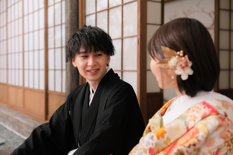 新郎様の表情