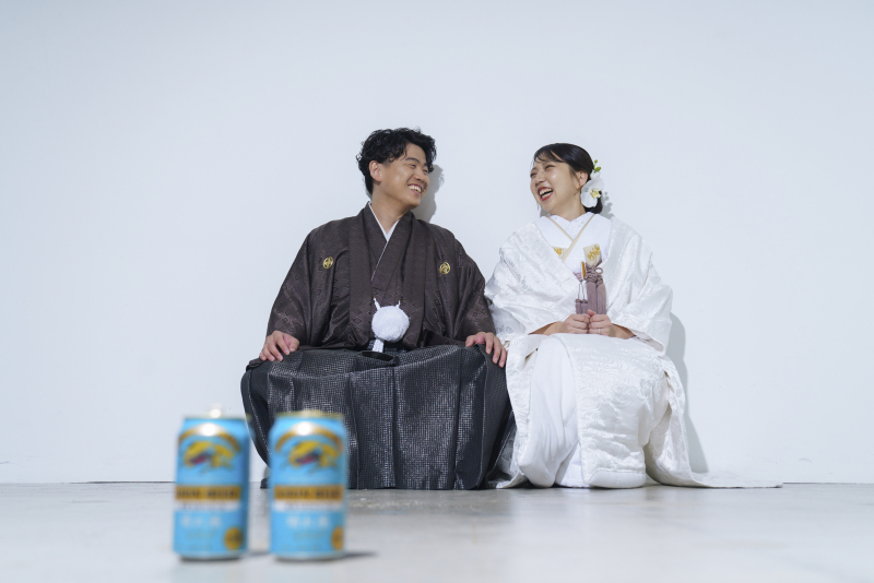 奥で笑い合っているお二人