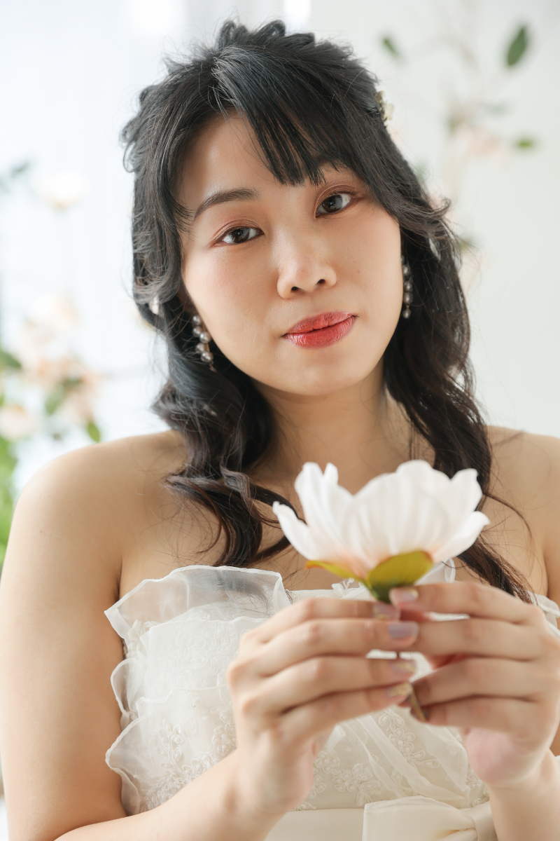 お花とご新婦様