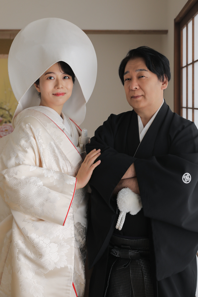 和装の結びにおふたりで