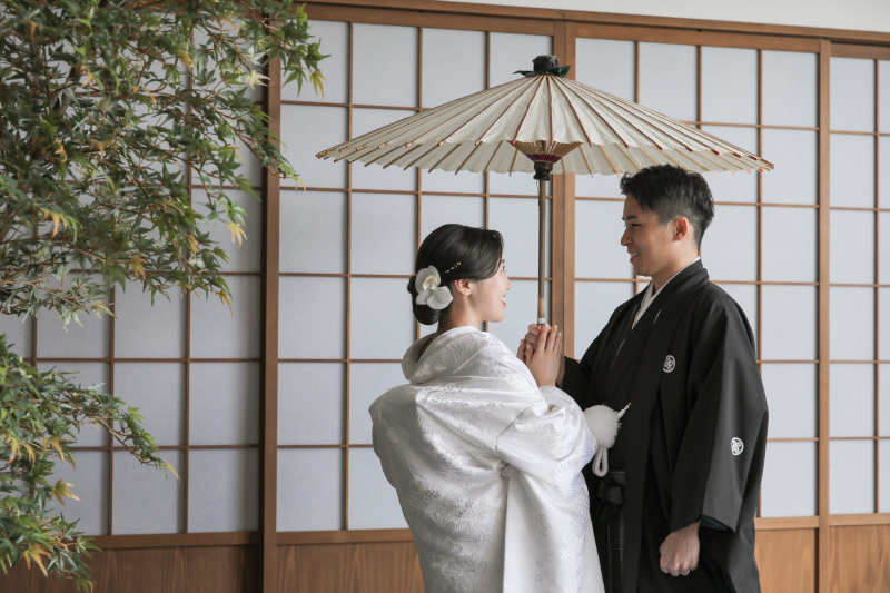 和装は涼しくスタジオで