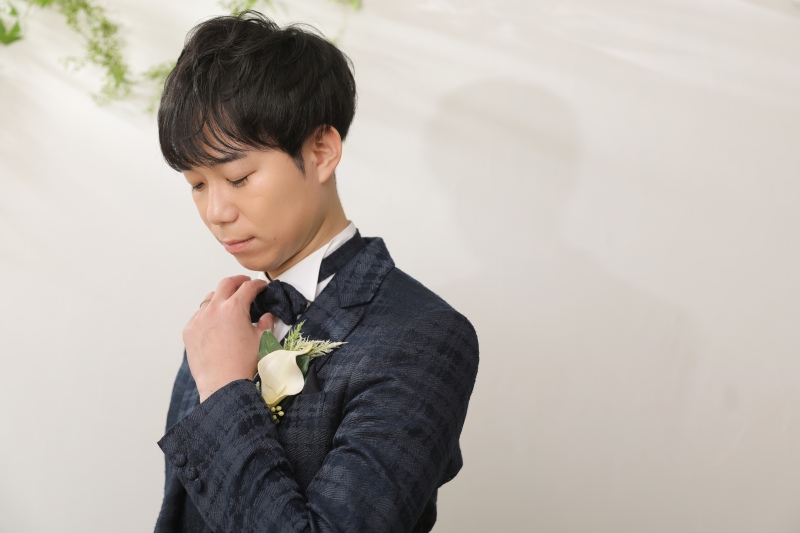 ご新郎様のソロショット