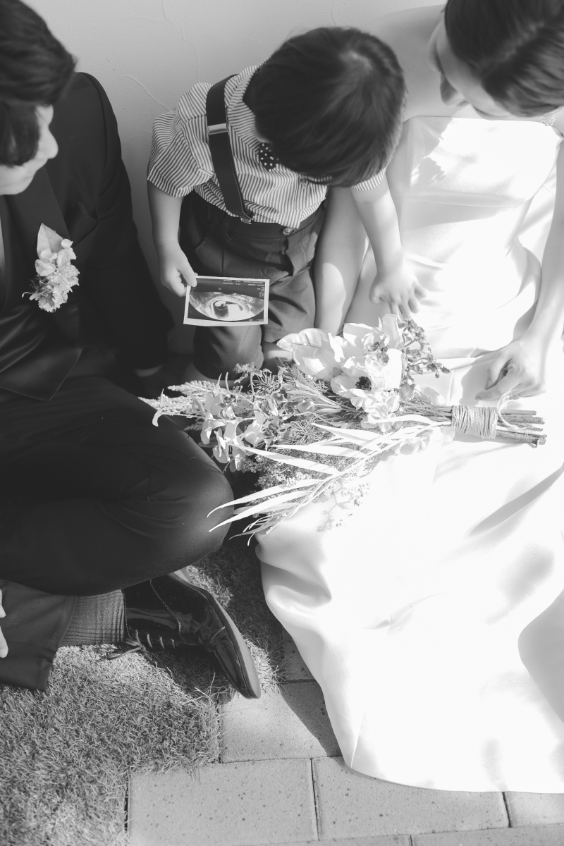 持ってきてくれたエコー写真も。