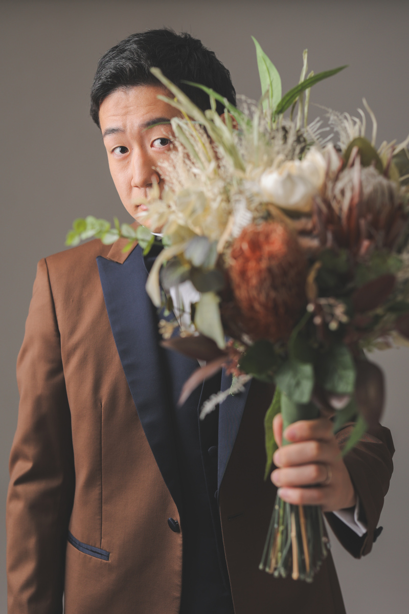 新郎様もキメて。