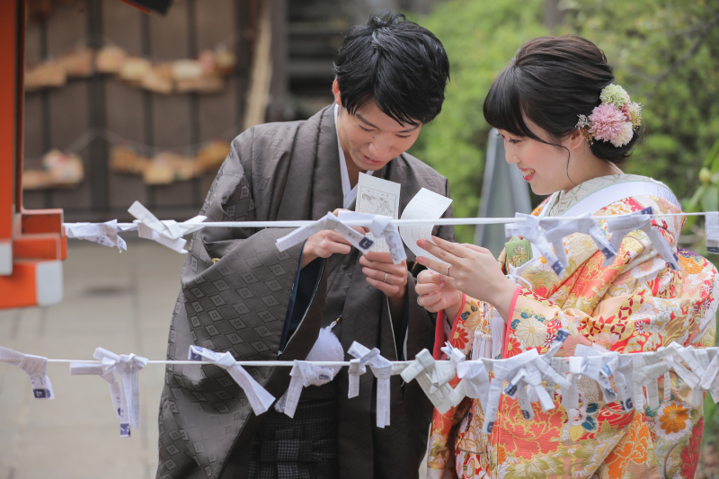 ふたりでおみくじ