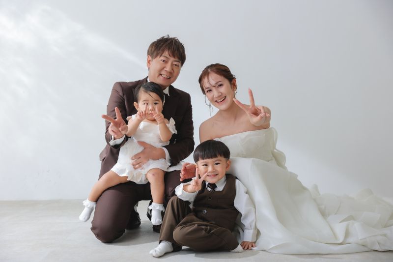 家族みんなで撮影!