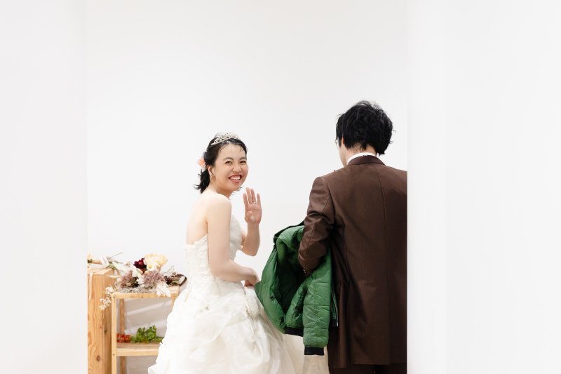 ブーケ選びから