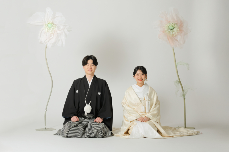 大きなお花と!