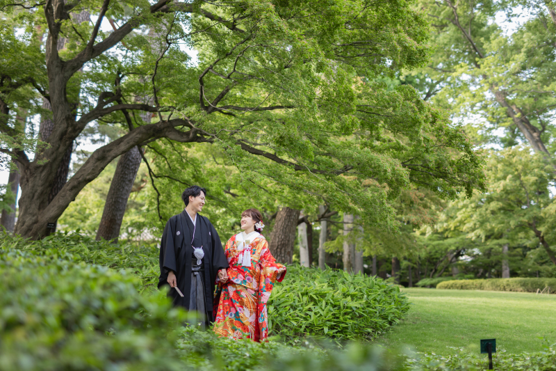 新緑に囲まれて！