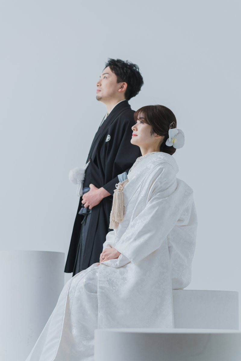 シンプルに和装スタジオで。