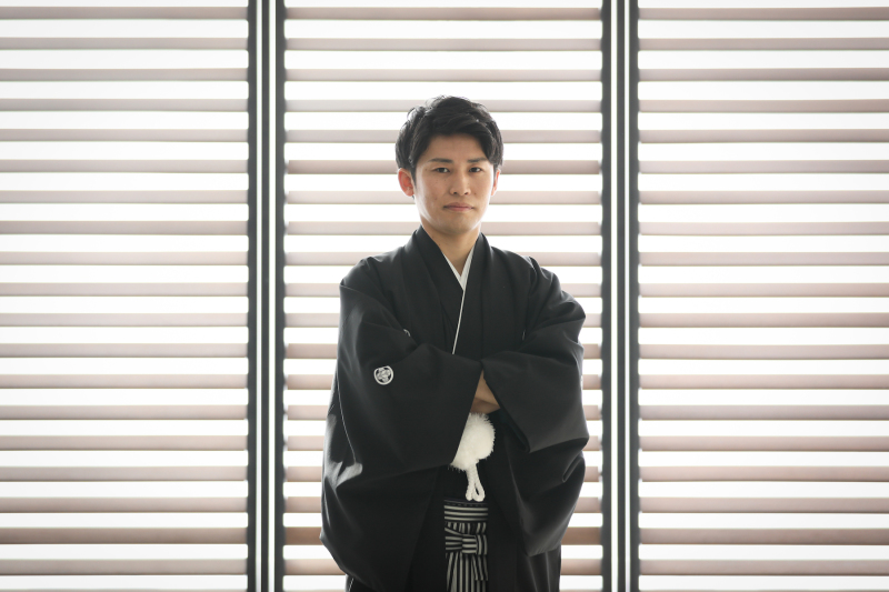 クールな新郎様