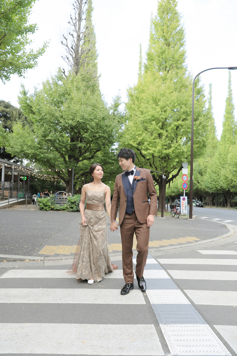 横断歩道でのショットも!