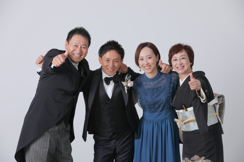 新郎様のご家族集合！