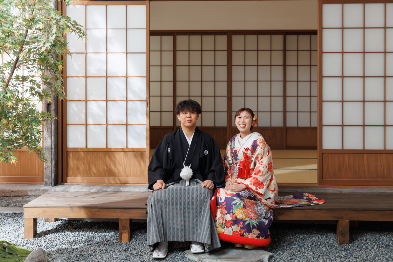 縁側でのショット