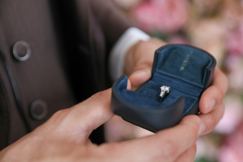 指輪のアップお写真も