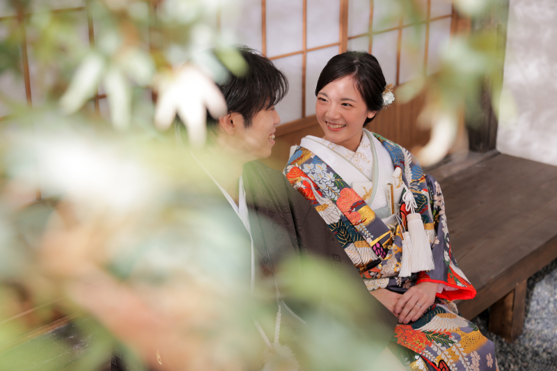 新婦様の笑顔にフォーカス