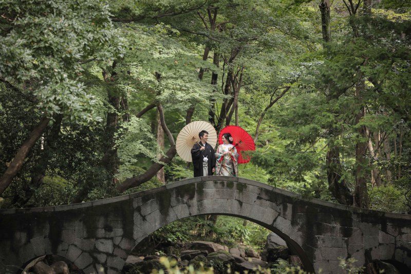 有栖川宮記念公園といえばこの橋!