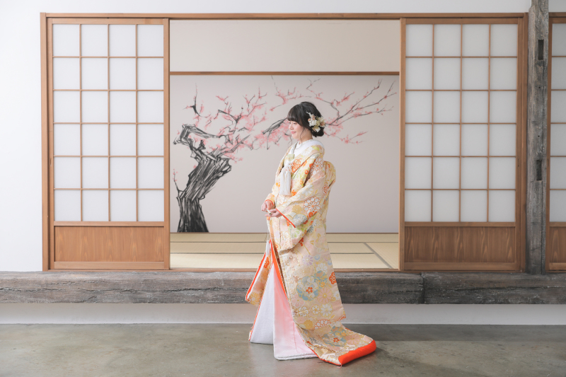 雨でも安心の屋内庭園スタジオ