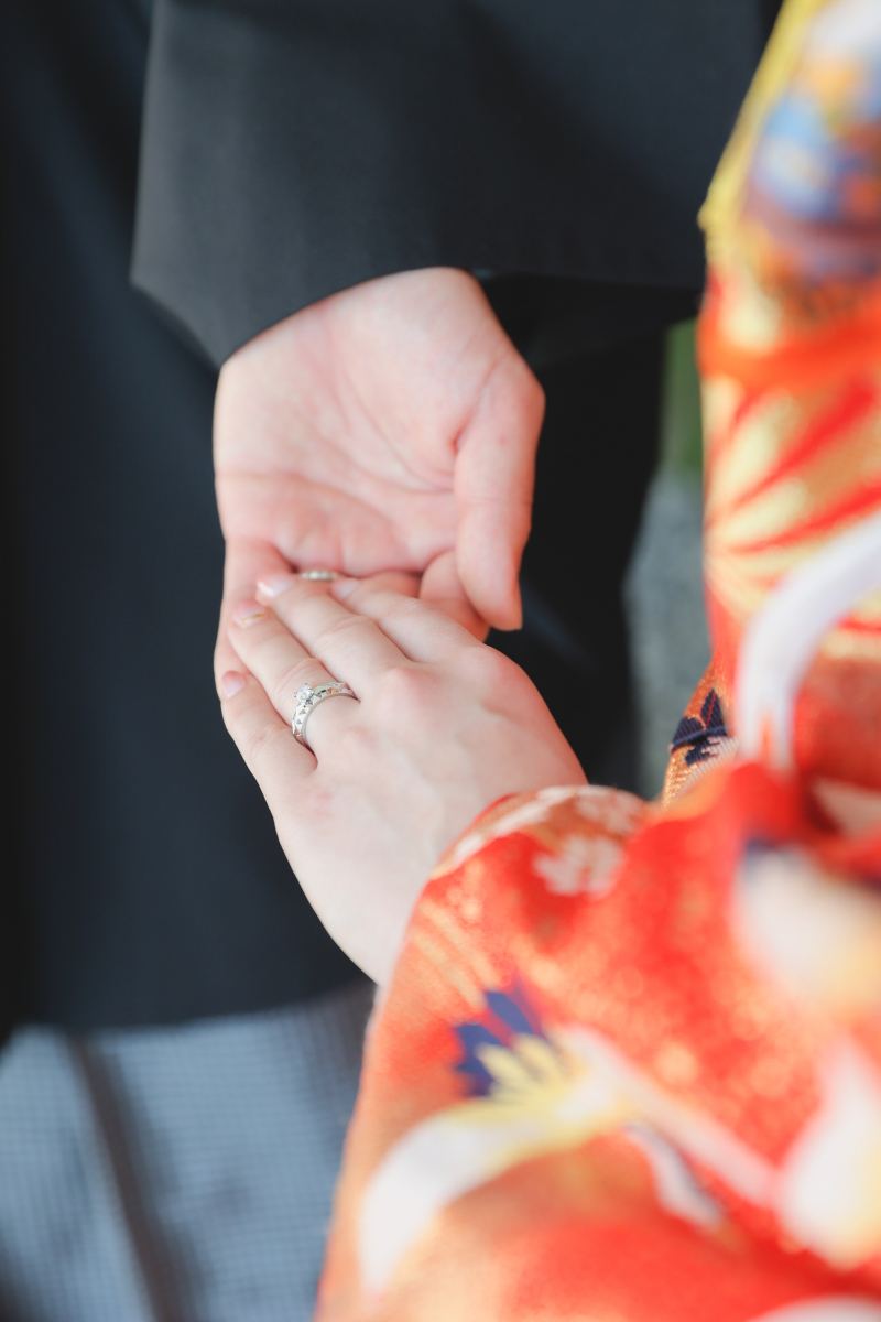 指輪をメインに