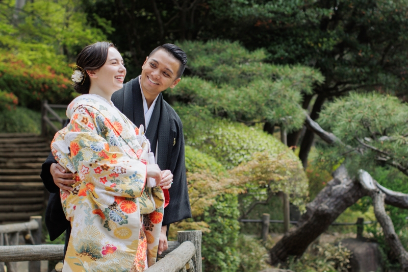 有栖川宮記念公園で緑と幸せ溢れるお写真を!