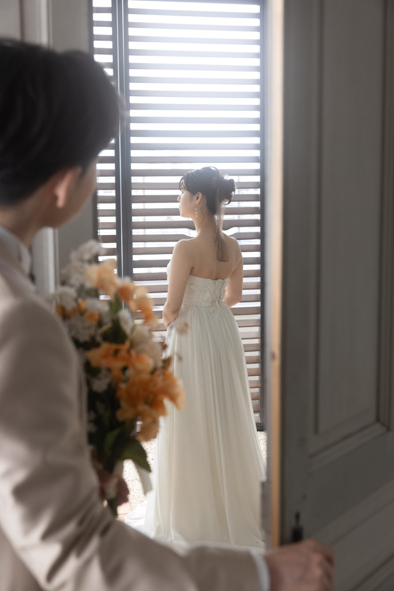 ブーケをご新婦様のもとへ