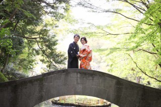 有栖川宮記念公園でロケーション撮影