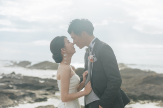 お天気に恵まれたおふたりの撮影/城ヶ島ロケーション