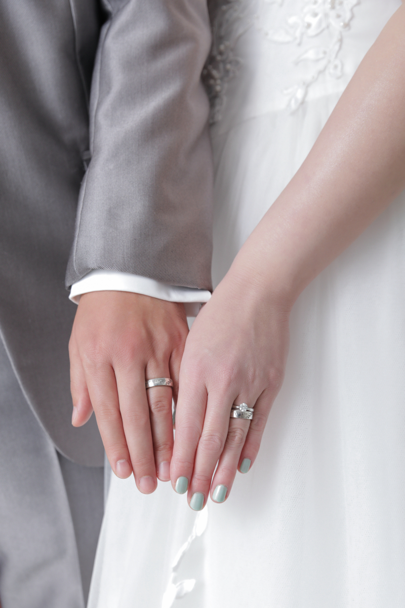 指輪の柄に注目!