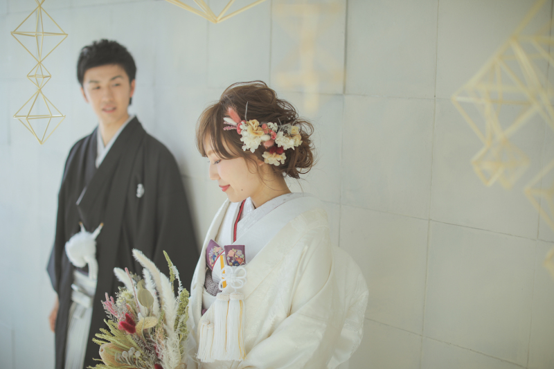 優しく見守る新郎様♡