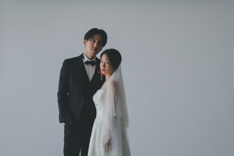 ベールを纏うとまた違った印象です◎