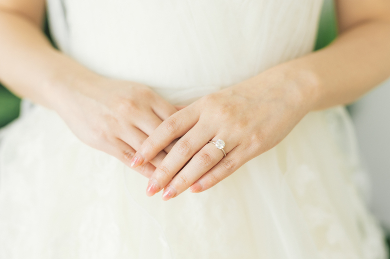 大きなダイヤのついた指輪！！！