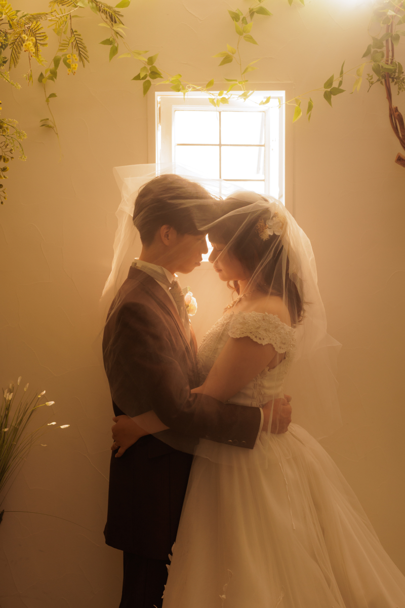 ベールも一緒に