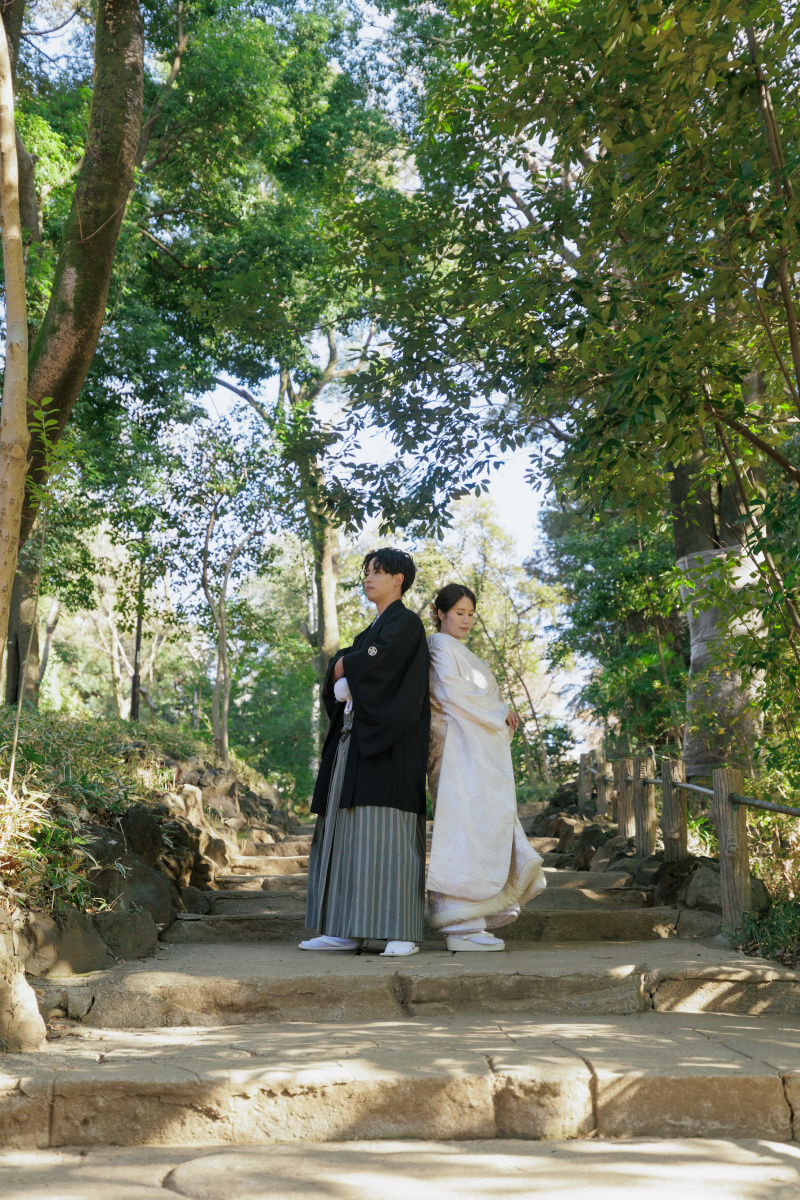 背中合わせのお写真