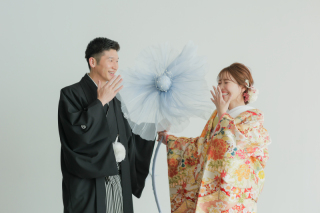 ハウススタジオでカジュアルな和装撮影を♪