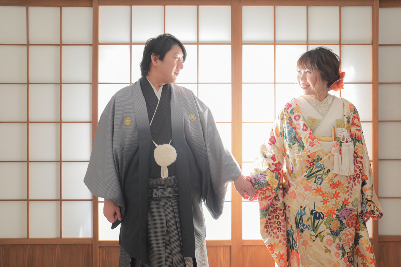 和装にチェンジ